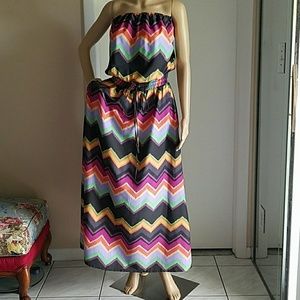 Long dress multi colors